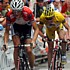 Frank Schleck pendant la quinzime tape du Tour de France 2008